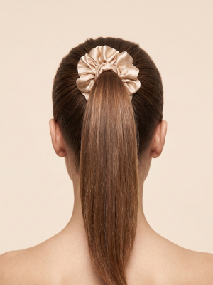 Laccio scrunchie color panna