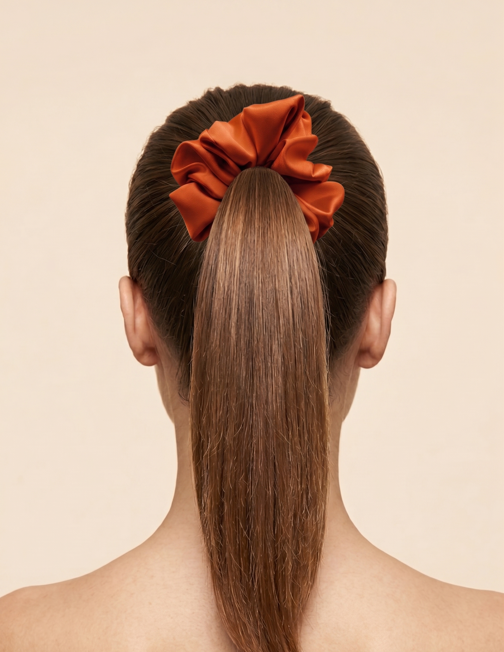 Scrunchie color Caramello - immagine 2