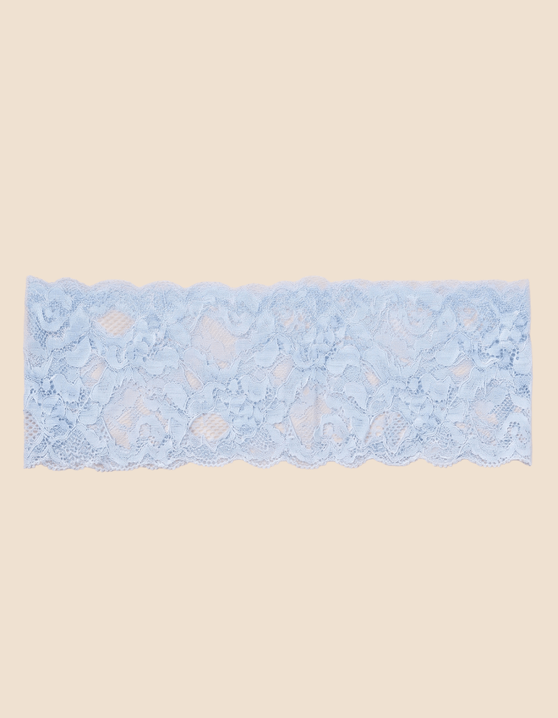Bandana di pizzo color azzurro
