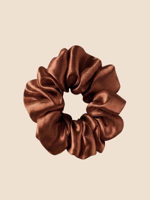 Scrunchie color marrone