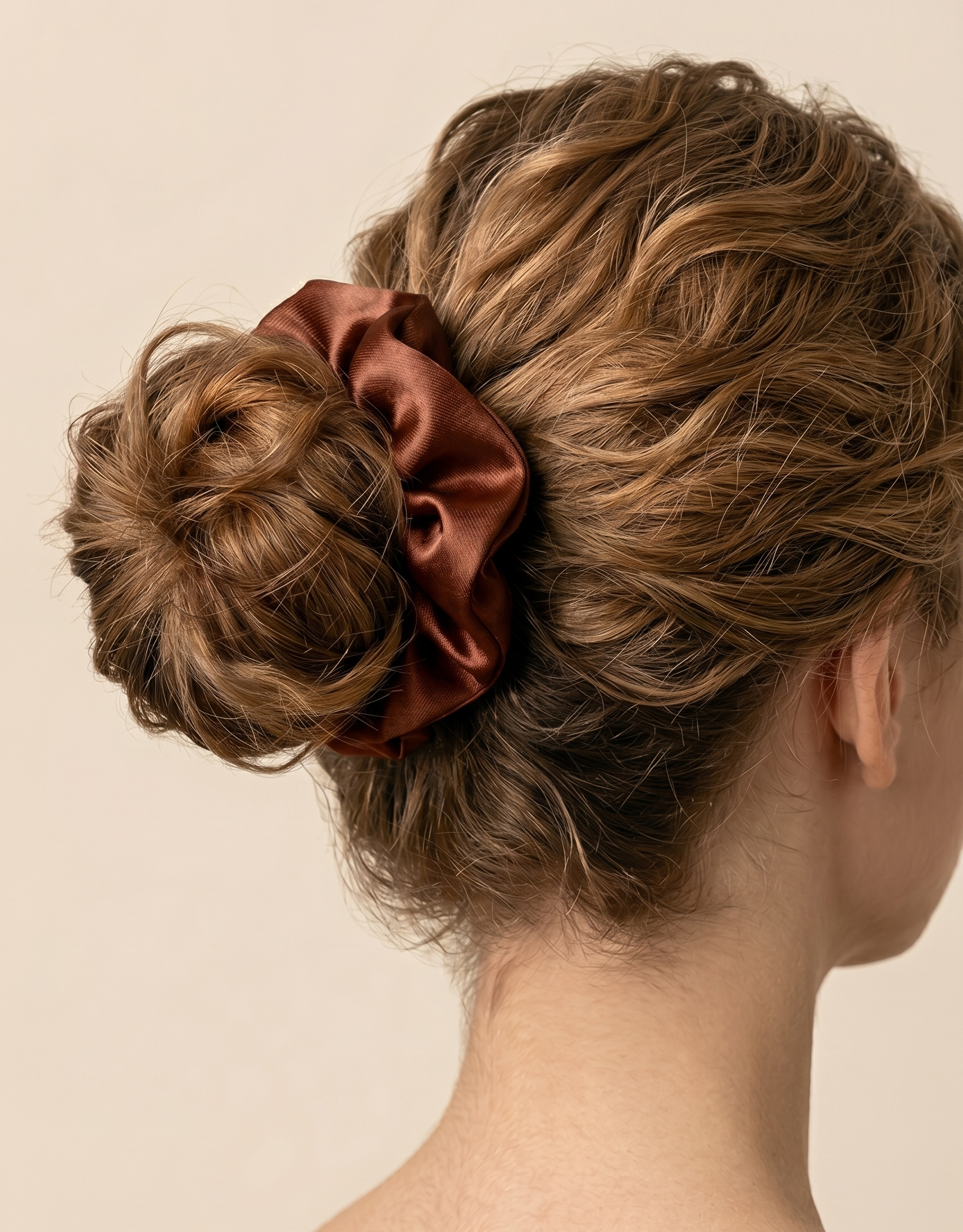 Scrunchie color Cioccolato - immagine 2