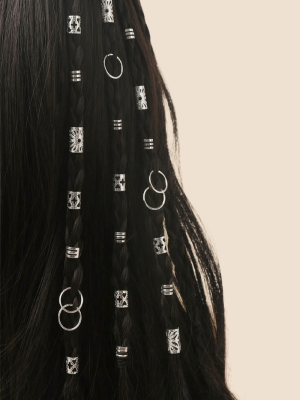 mollette per capelli argento